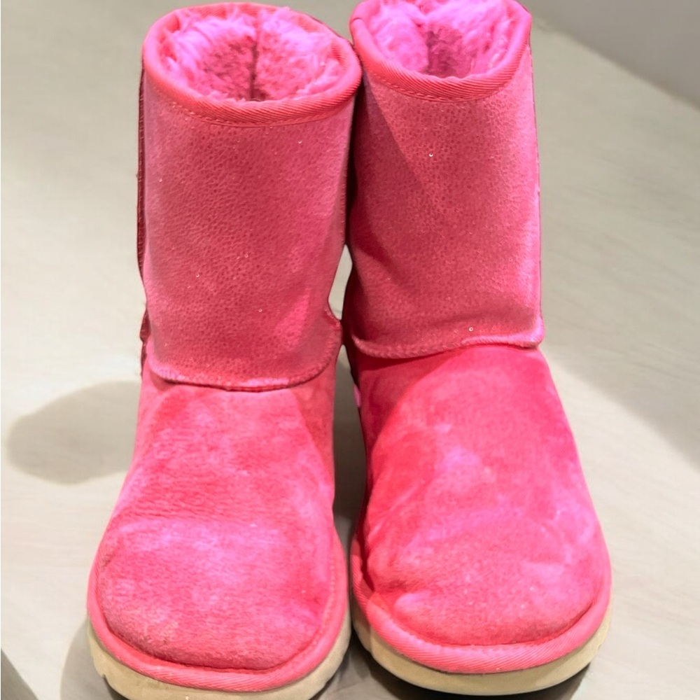UGG Bubblegum Pink Ankle Boots Size 5. - Picture 3 of 5